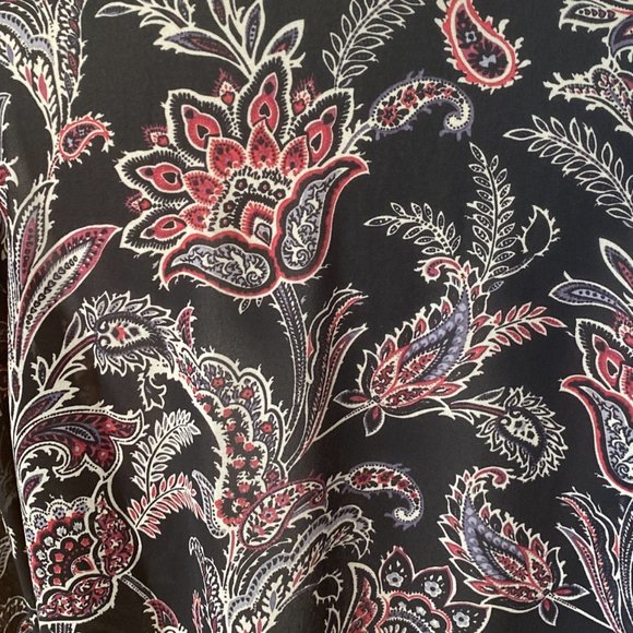 Belle Kim Gravel Floral Kimono Embroidered Velvet Trim Dark Fairy Whimisgoth-1X - Picture 13 of 13